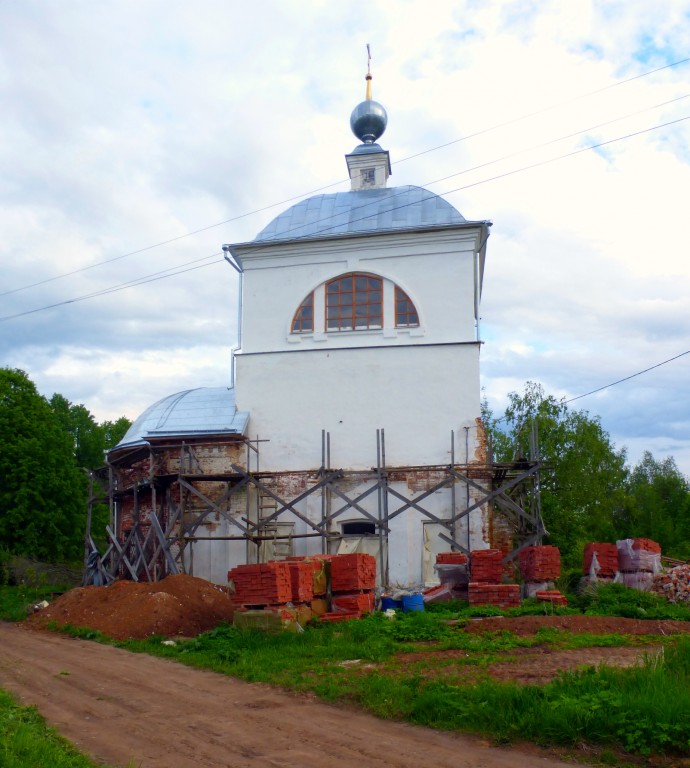 Перцево. Церковь Воскресения Христова. фасады