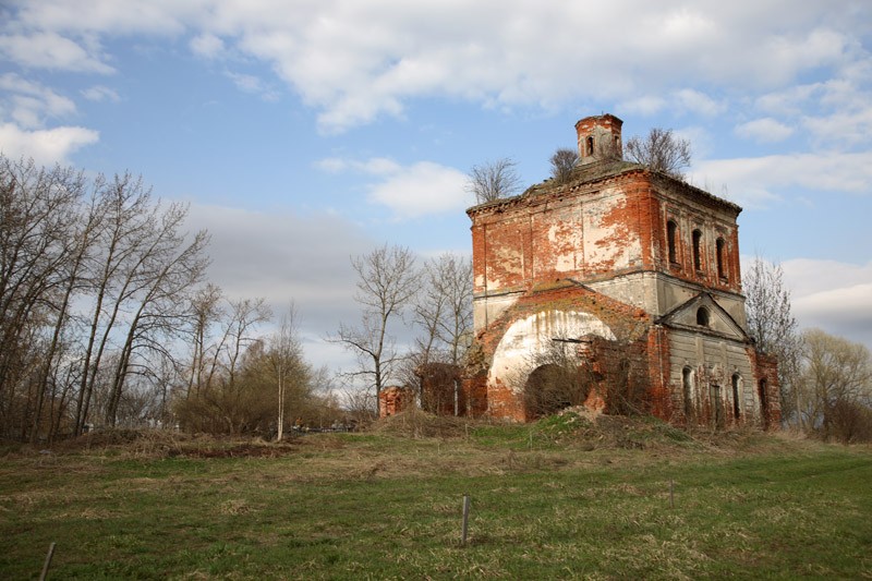 Алёшково. Церковь Покрова Пресвятой Богородицы. фасады