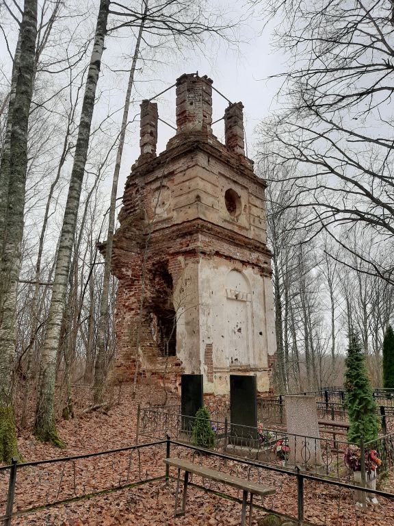 Бакланово. Церковь Ахтырской иконы Божией Матери (старая). фасады