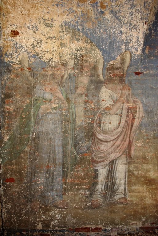 Пантыл. Церковь Димитрия Солунского. интерьер и убранство, Росписи на стенах