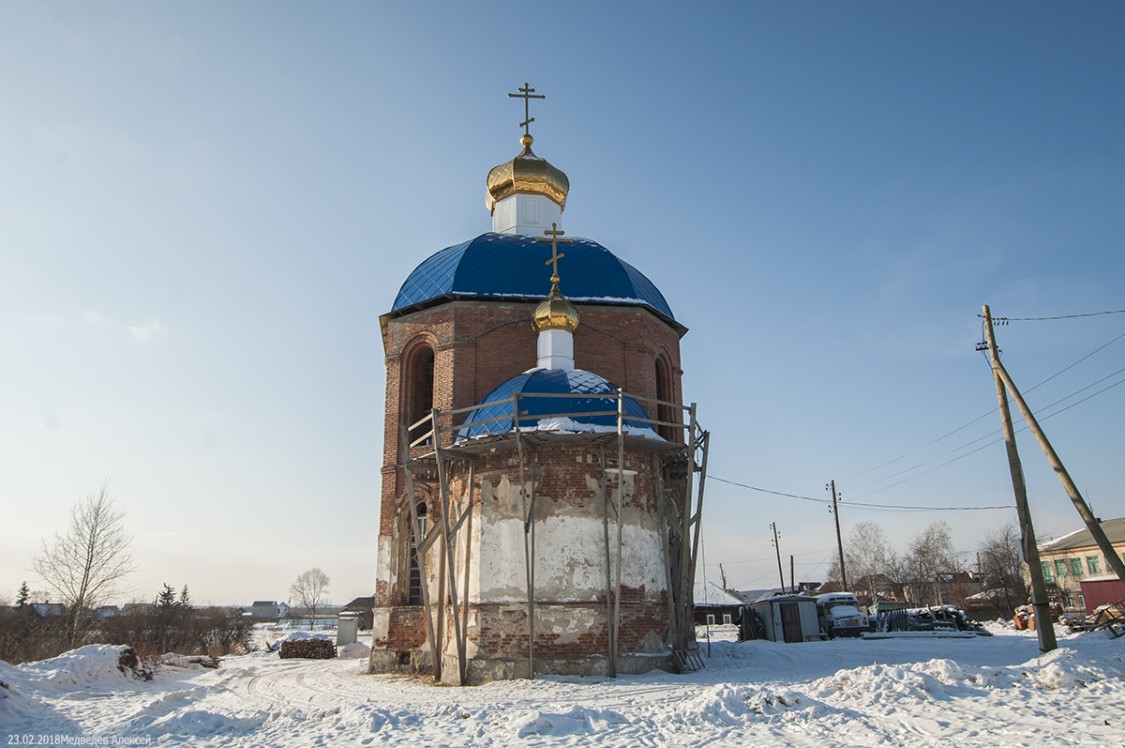 Большое Седельниково. Церковь Покрова Пресвятой Богородицы. фасады