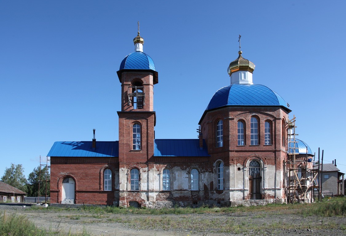 Церковь Покрова Пресвятой Богородицы, Большое Седельниково (Сысертский район (Сысертский ГО и Арамильский ГО), Свердловская область). фасады, Южный фасад