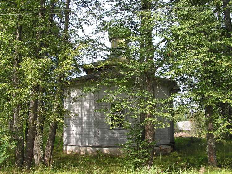 Церковь Михаила Архангела, Шадрино (Опаринский район, Кировская область). общий вид в ландшафте