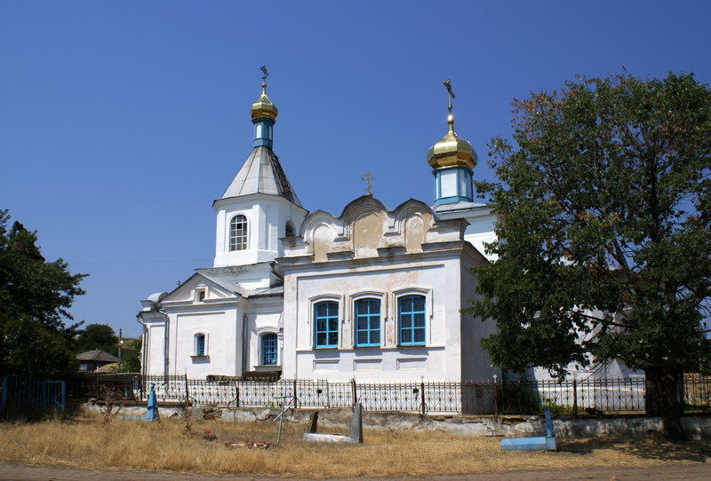 Церковь Рождества Пресвятой Богородицы, Каныгин (Усть-Донецкий район, Ростовская область). общий вид в ландшафте