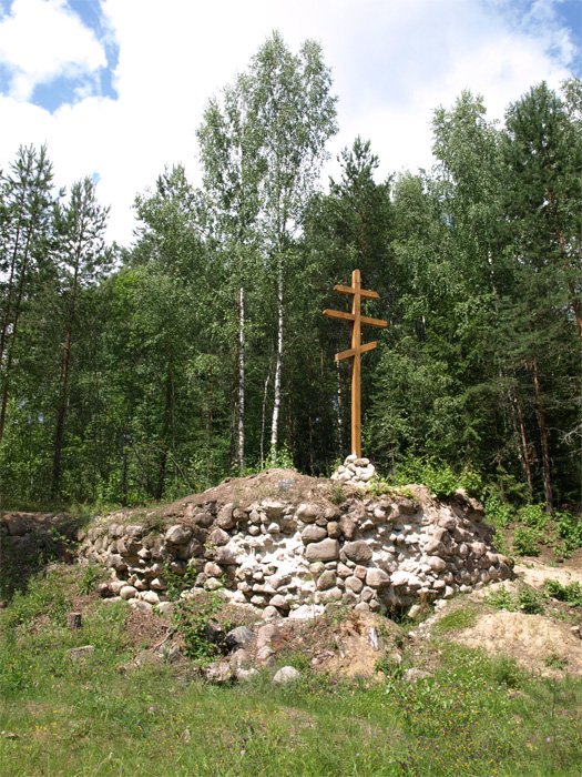 Церковь Воскресения Христова, Чайки (Себежский район, Псковская область). общий вид в ландшафте