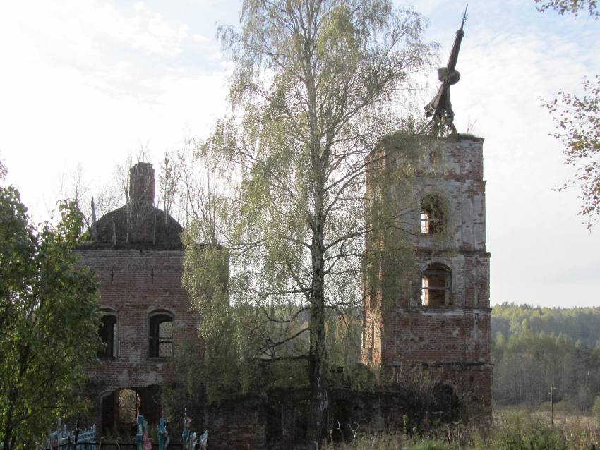 Церковь Георгия Победоносца, Желовь (Перемышльский район, Калужская область). фасады, вид с севера