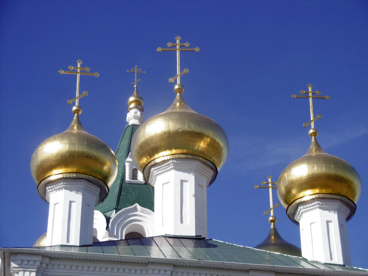 Церковь Троицы Живоначальной в Копосове, Сормовский район (Нижний Новгород, город, Нижегородская область). архитектурные детали, Купола основного объема храма