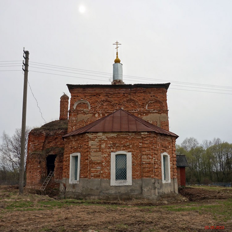 Церковь Казанской иконы Божией Матери, Григоровское (Перемышльский район, Калужская область). фасады