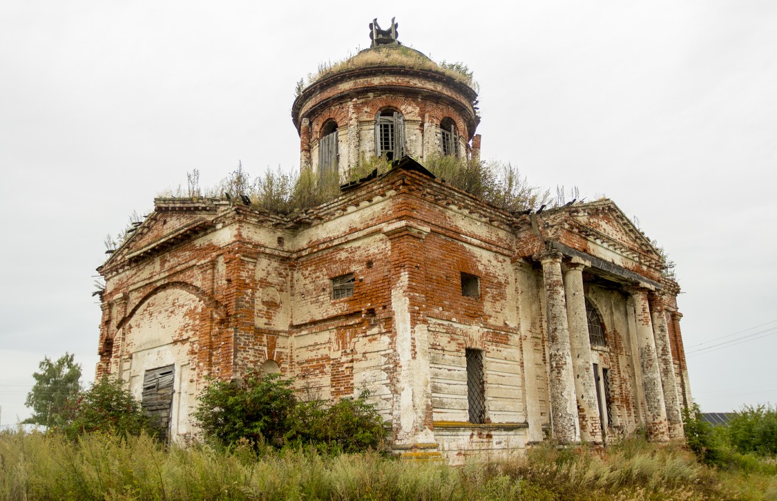 Скорятино. Церковь Покрова Пресвятой Богородицы. фасады