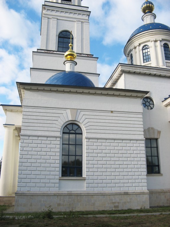 Церковь Покрова Пресвятой Богородицы, Глухово (Дивеевский район, Нижегородская область). архитектурные детали, Северный фасад правого крыла колокольни
