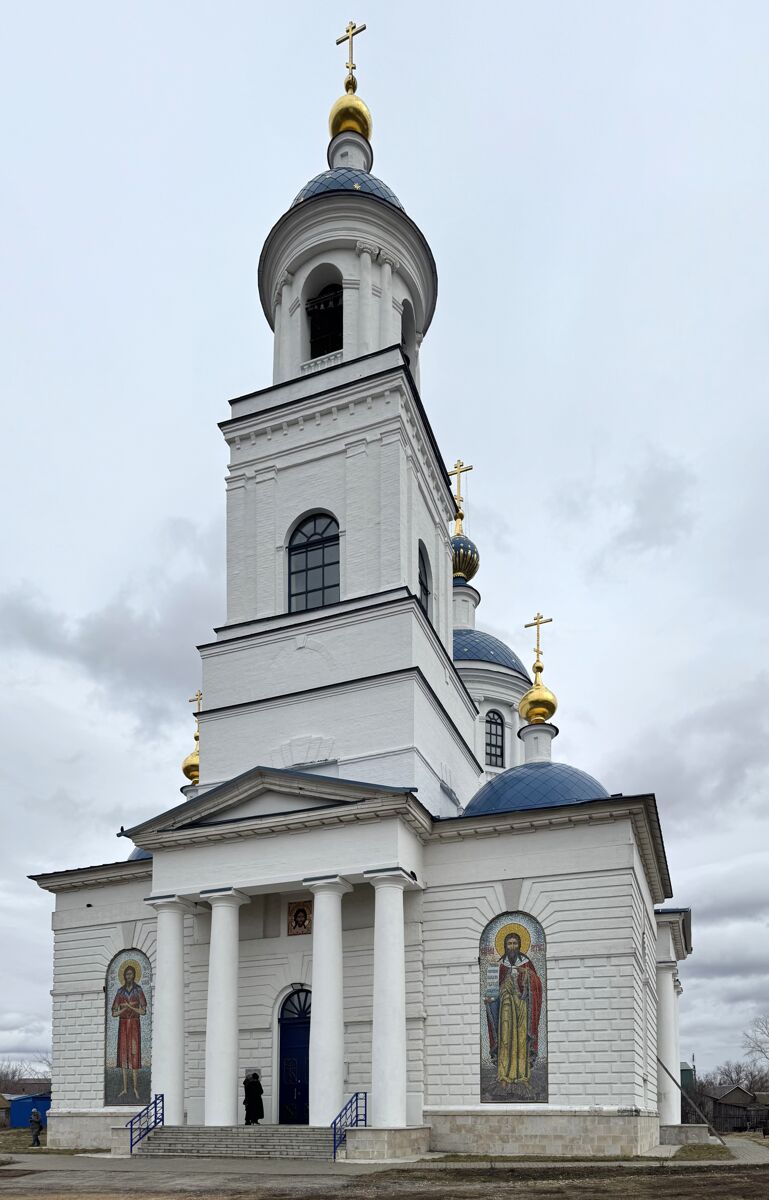 Церковь Покрова Пресвятой Богородицы, Глухово (Дивеевский район, Нижегородская область). фасады, Вид с юго-запада