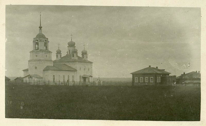 Церковь Рождества Пресвятой Богородицы, Палауз (Сысольский район, Республика Коми). архивная фотография, Фото 1925 года из фондов Национального музея Республики Коми