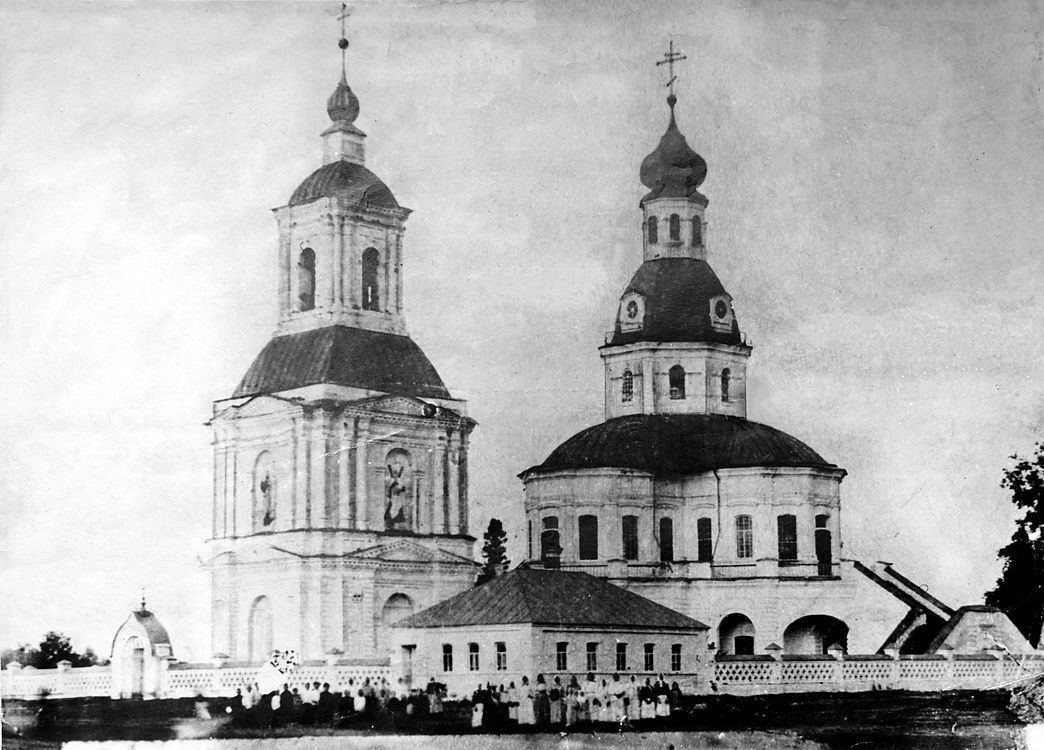 Церковь Усекновения главы Иоанна Предтечи, Хирино (Шатковский район, Нижегородская область). архивная фотография, Старинное фото из фондов Шатковского районного историко-краеведческого музея