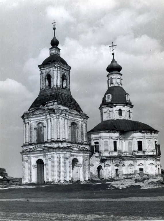 Хирино. Церковь Усекновения главы Иоанна Предтечи. архивная фотография, Фото храма Усекновения главы Иоанна Предтечи в 1955 году.