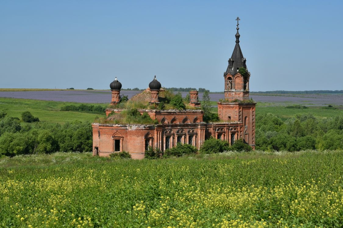 Церковь Троицы Живоначальной, Тоузаково, урочище (Шатковский район, Нижегородская область). фасады, Вид с северо-востока