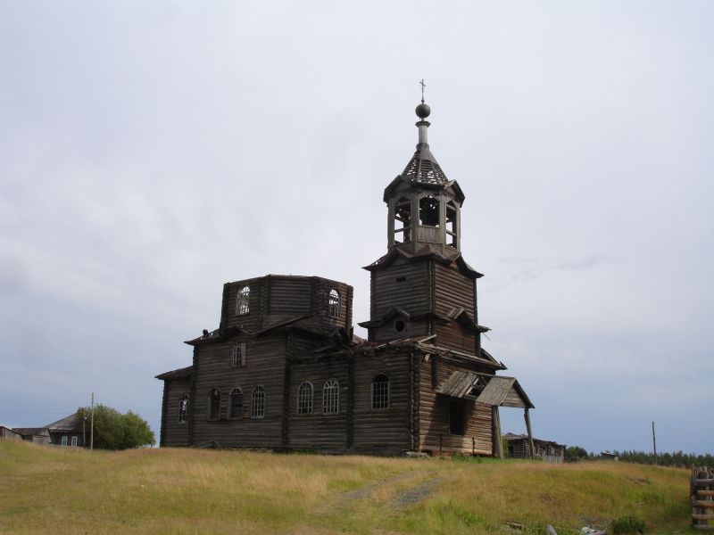 Церковь Прокопия Устюжского, Нючпас (Койгородский район, Республика Коми). общий вид в ландшафте