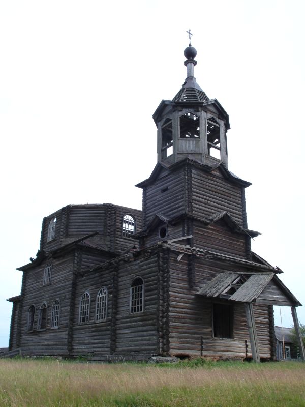 Церковь Прокопия Устюжского, Нючпас (Койгородский район, Республика Коми). общий вид в ландшафте