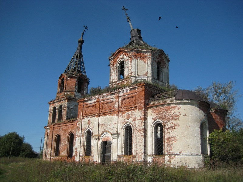 Елховка. Церковь Покрова Пресвятой Богородицы. фасады