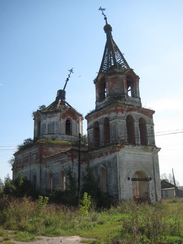 Церковь Покрова Пресвятой Богородицы, Елховка (Шатковский район, Нижегородская область). фасады, Вид с северо-запада