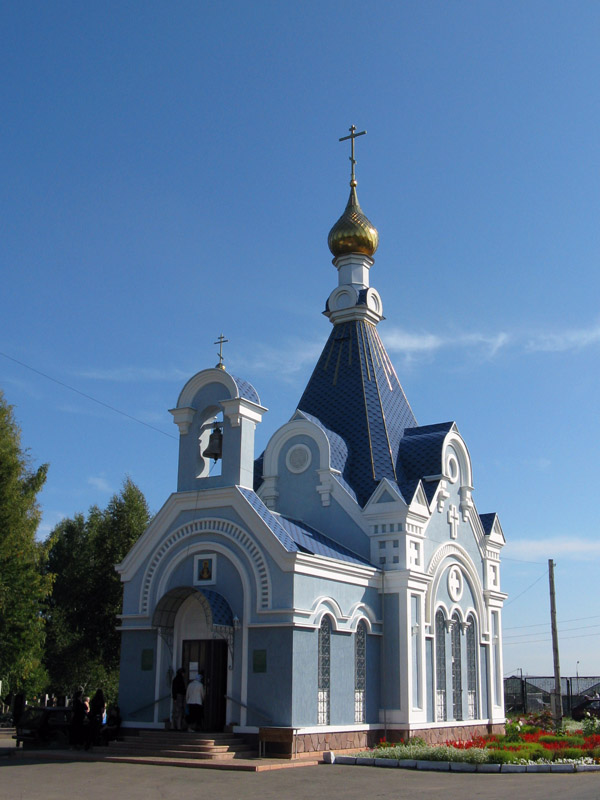 Хохряки. Церковь Василия Великого. общий вид в ландшафте