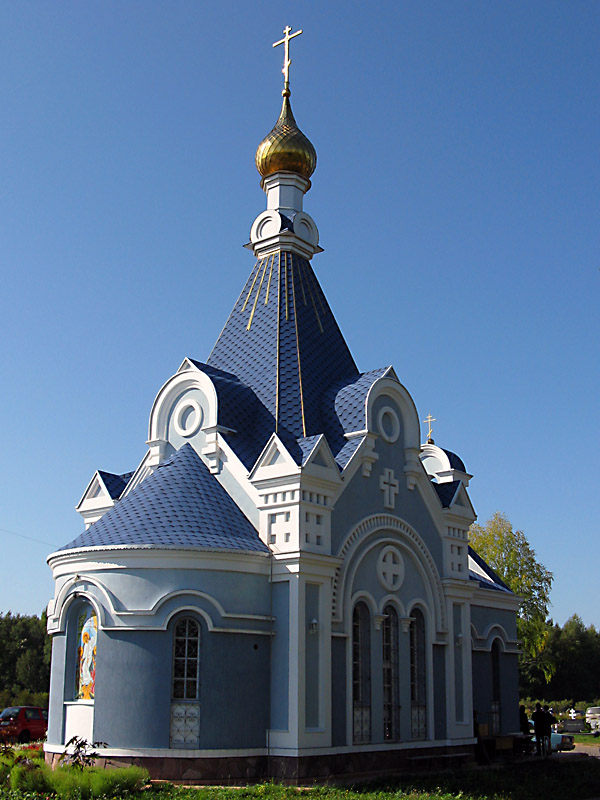 Церковь Василия Великого, Хохряки (Завьяловский район, Республика Удмуртия). общий вид в ландшафте