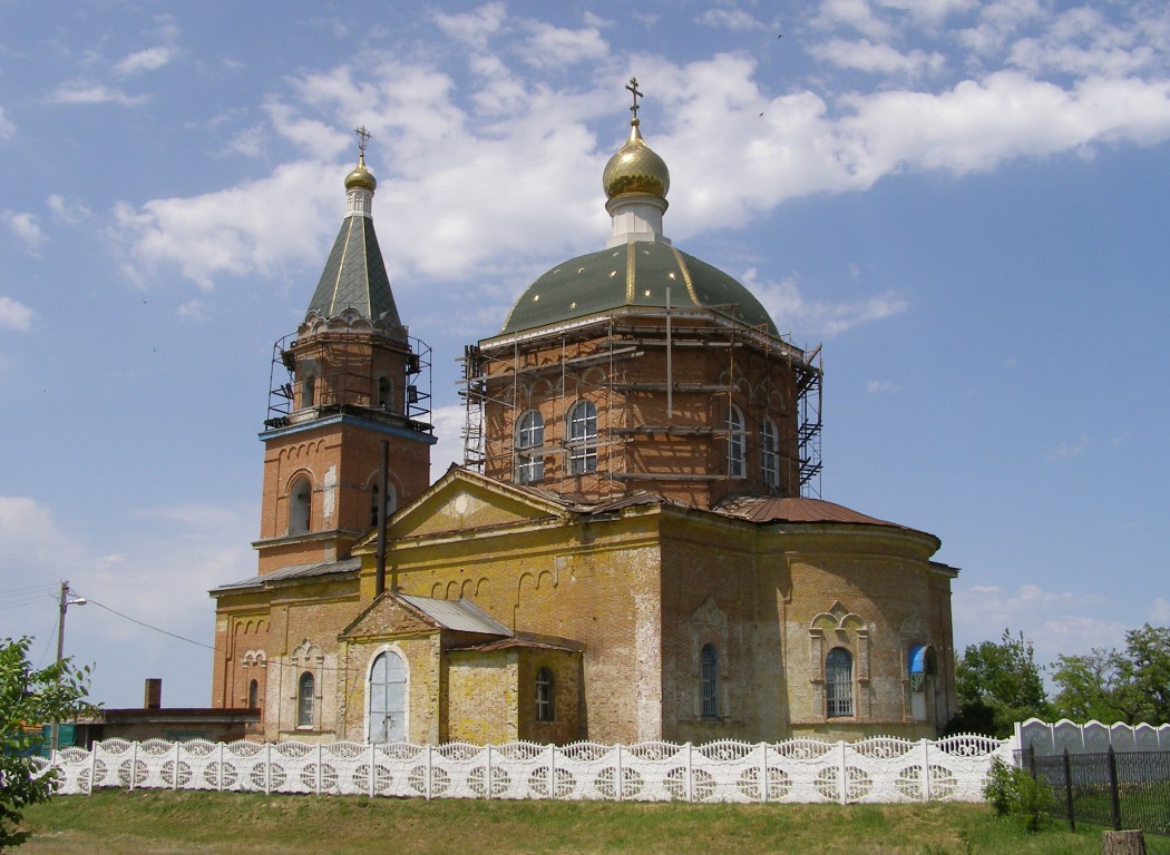 Церковь Алексия, митрополита Московского, Бессергеневская (Октябрьский район, Ростовская область). фасады, Вид с юго-востока.