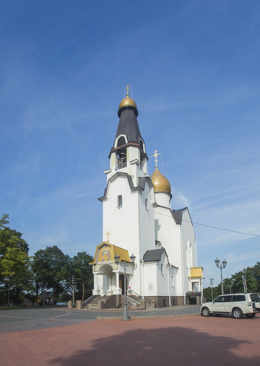 общий вид в ландшафте. Церковь Петра и Павла, Сестрорецк (Санкт-Петербург, Курортный район, г. Санкт-Петербург)