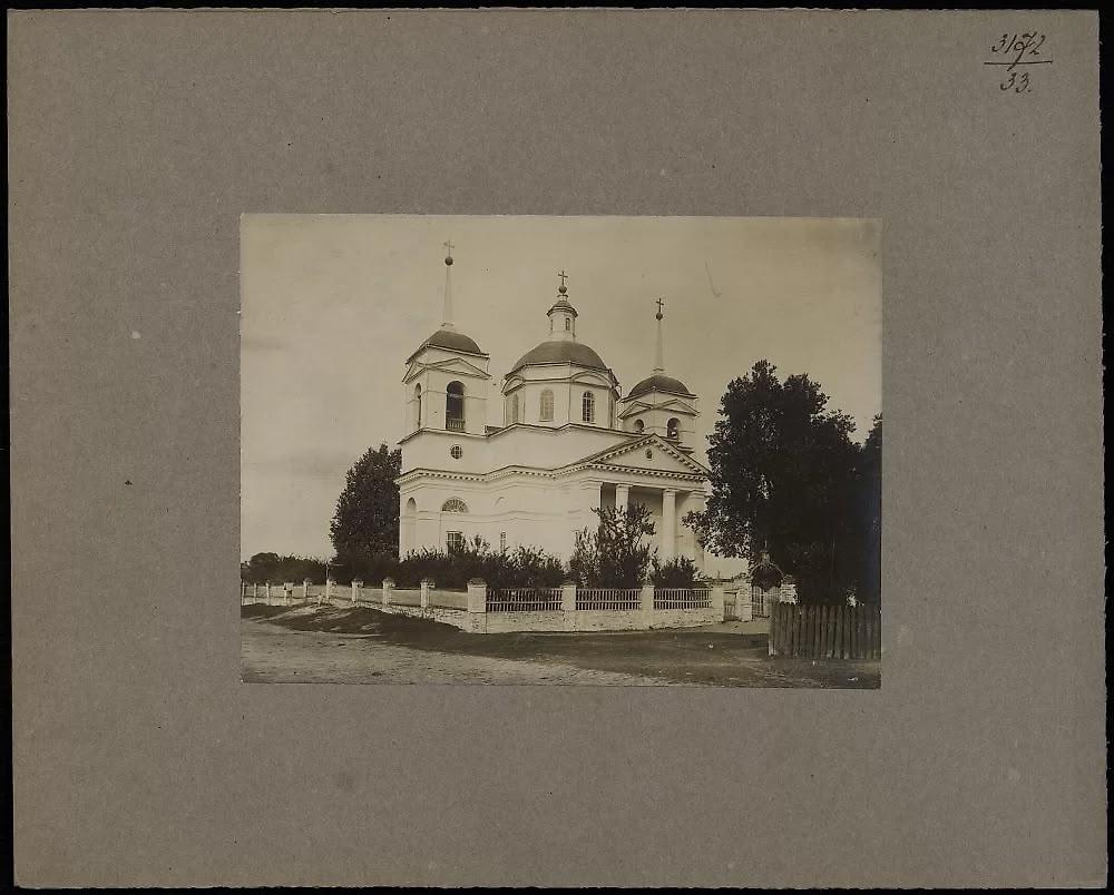 Белобородов А. Я., 1913-1914 гг. Музей Академии Художеств, архивная фотография. Церковь Николая Чудотворца, Казаричи (Гордеевский район, Брянская область)