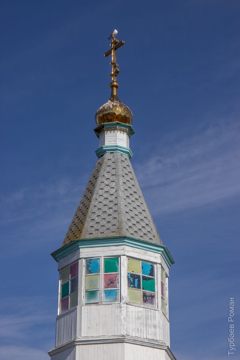 Церковь Тихвинской иконы Божией Матери, Кашкаранцы (Терский район, Мурманская область). архитектурные детали, Завершение колокольни