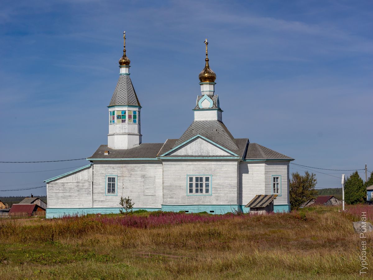 Церковь Тихвинской иконы Божией Матери, Кашкаранцы (Терский район, Мурманская область). фасады, Вид с юга
