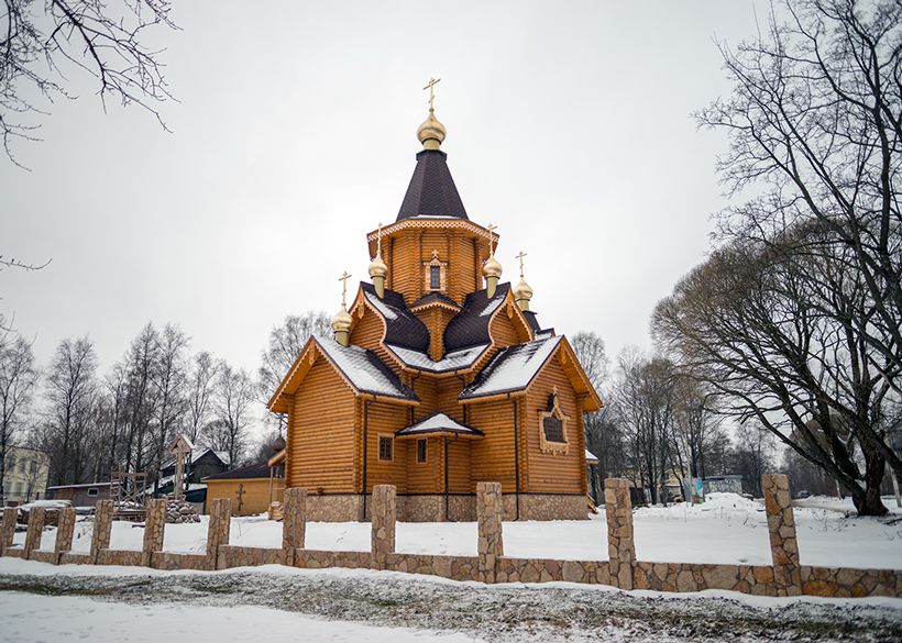 Воейково. Церковь Николая Чудотворца. фасады, Вид с северо-восточной стороны.