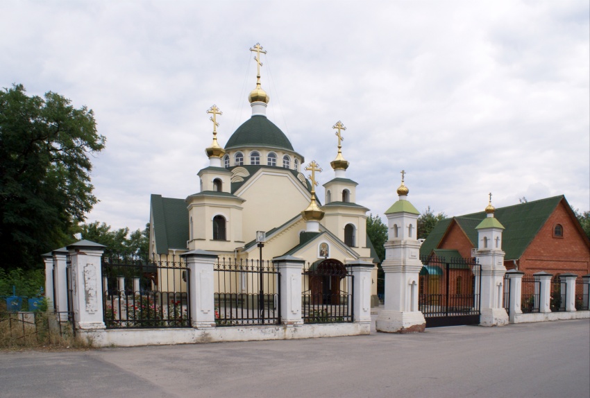 Багаевская. Церковь Николая Чудотворца. общий вид в ландшафте