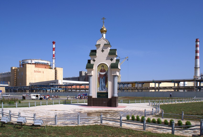 Часовня Покрова Пресвятой Богородицы, Волгодонск (Волгодонской район и г. Волгодонск, Ростовская область). общий вид в ландшафте