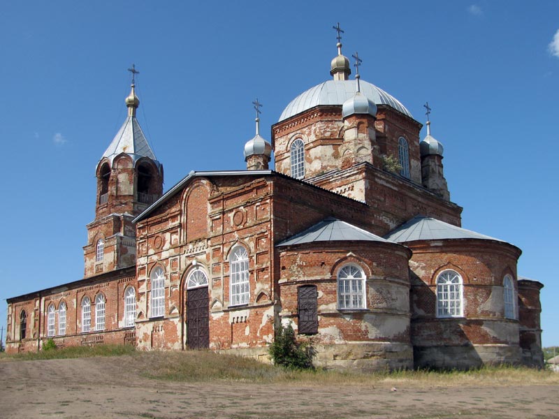 Церковь Вознесения Господня, Мамоновка (Верхнемамонский район, Воронежская область). общий вид в ландшафте