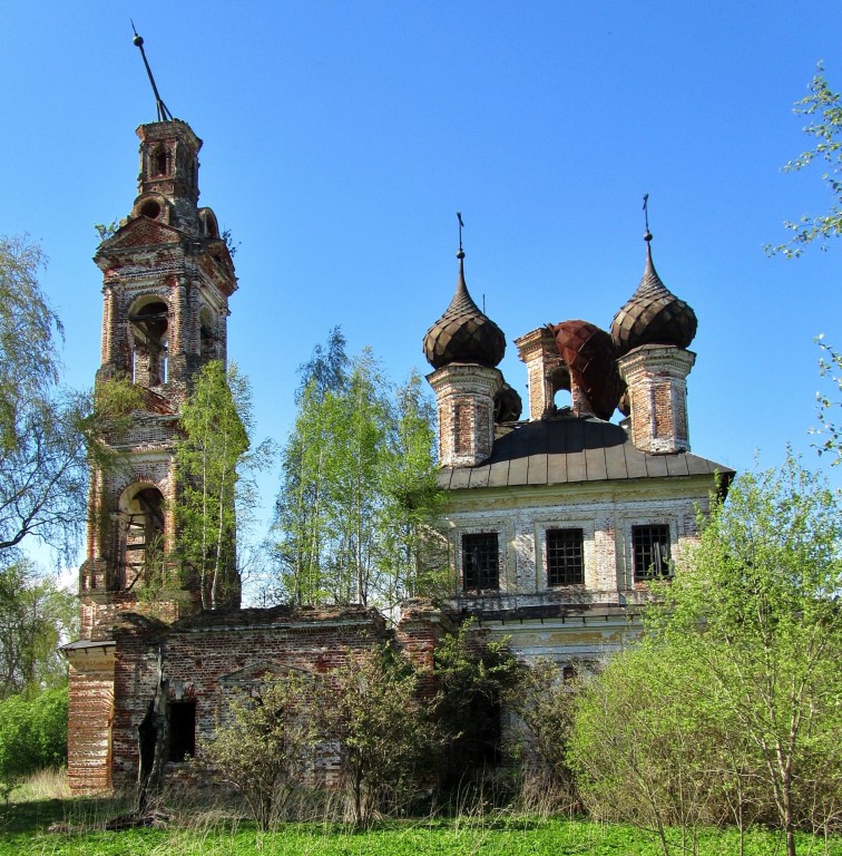 Церковь Благовещения Пресвятой Богородицы, Улошпань (Нерехтский район, Костромская область). фасады, вид с юго-востока