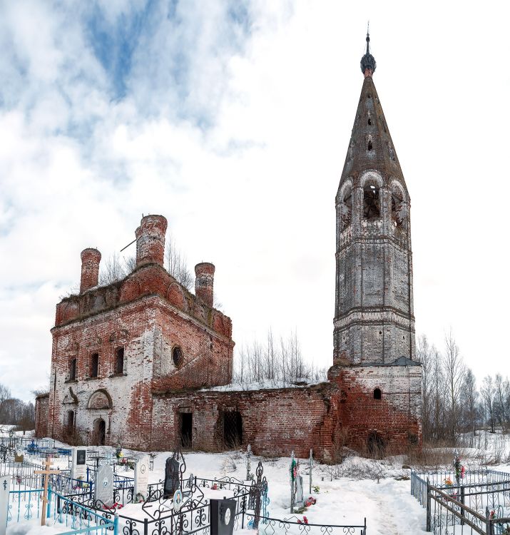 Церковь Рождества Пресвятой Богородицы, Фёдоровское (Нерехтский район, Костромская область). фасады