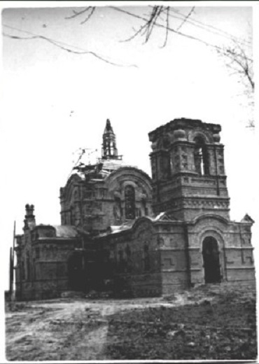 Церковь Рождества Пресвятой Богородицы, Чекалов (Морозовский район, Ростовская область). архивная фотография, Частная коллекция. Фото 1970-х годов