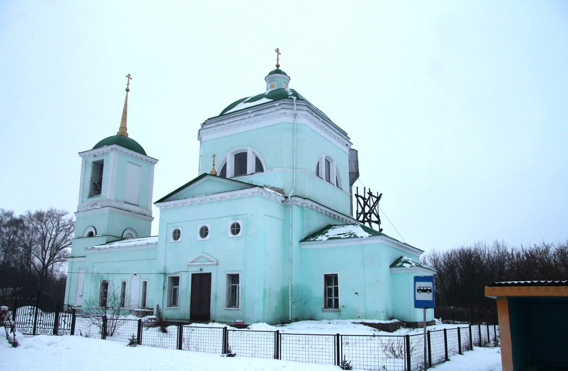 Яблоново. Церковь Николая Чудотворца. общий вид в ландшафте