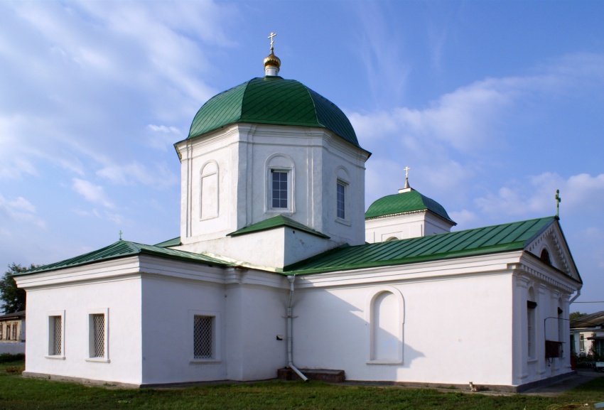 Церковь Всех Святых, Синявское (Неклиновский район, Ростовская область). общий вид в ландшафте