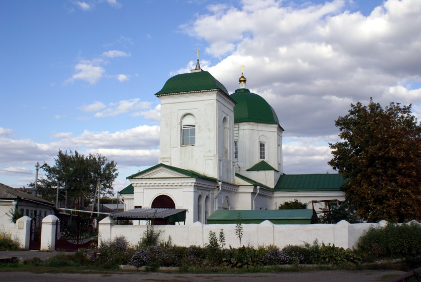 Церковь Всех Святых, Синявское (Неклиновский район, Ростовская область). общий вид в ландшафте