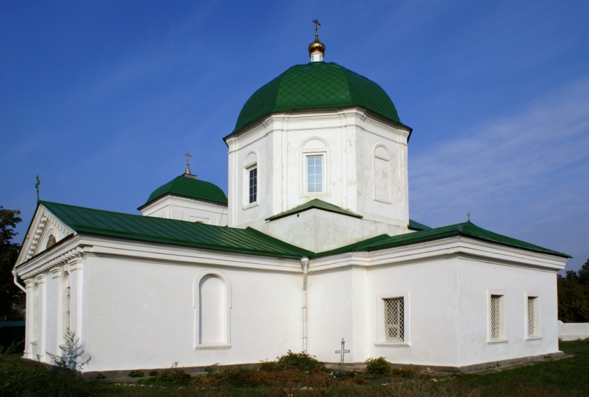 Церковь Всех Святых, Синявское (Неклиновский район, Ростовская область). общий вид в ландшафте