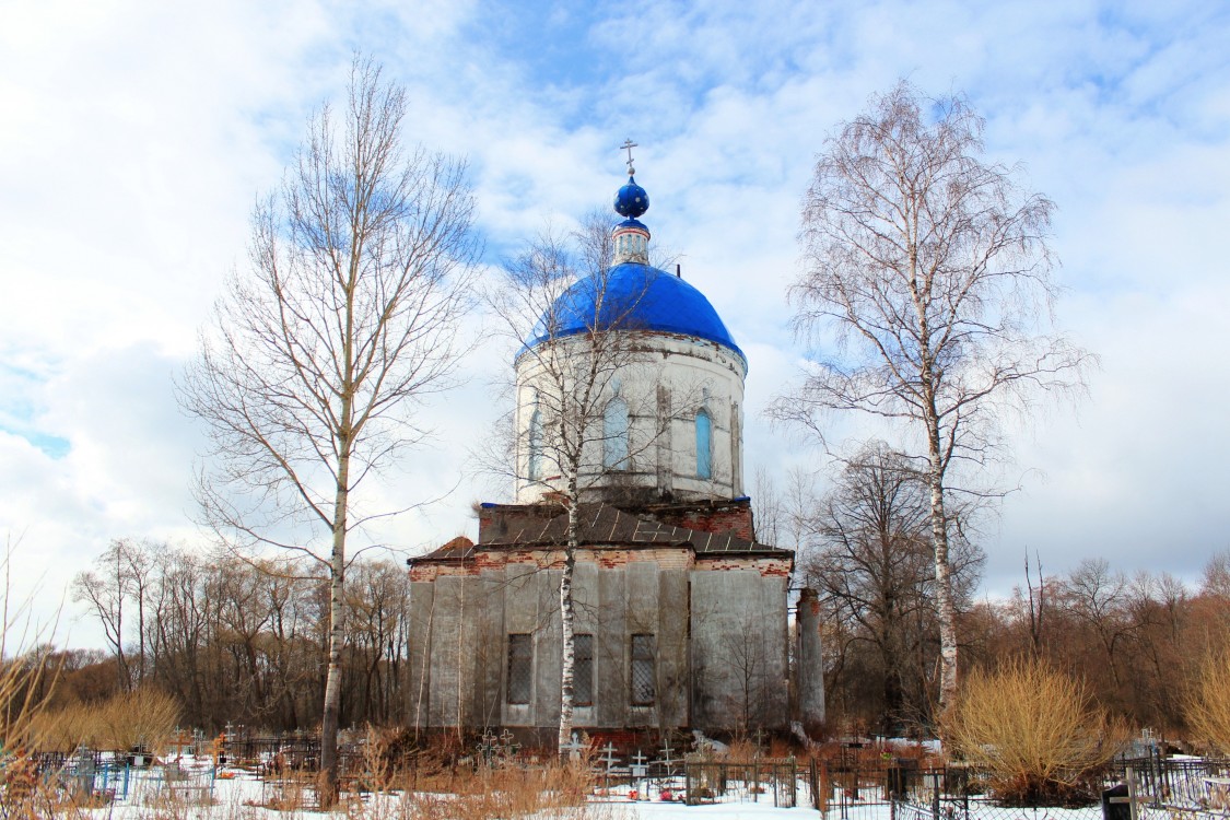 Церковь Николая Чудотворца на Никольском погосте, Николо-Перевоз, урочище (Талдомский городской округ и г. Дубна, Московская область). фасады, Вид с востока