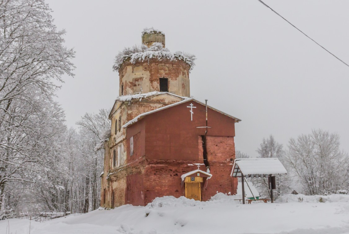 Церковь Покрова Пресвятой Богородицы, Ладьино (Торжокский район и г. Торжок, Тверская область). фасады, Вид с запада