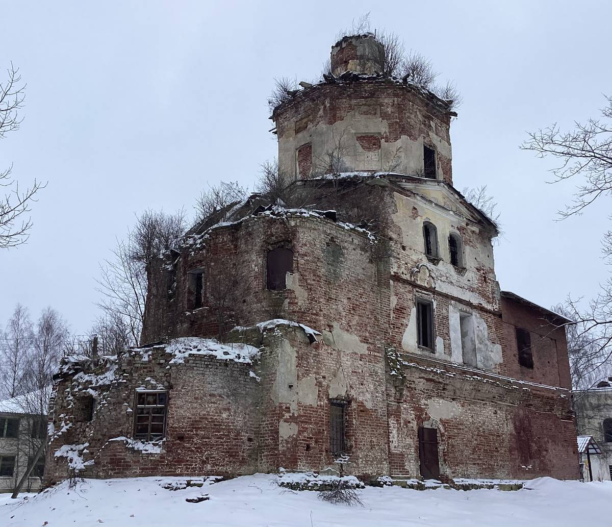 Церковь Покрова Пресвятой Богородицы, Ладьино (Торжокский район и г. Торжок, Тверская область). фасады, Вид и северо-востока