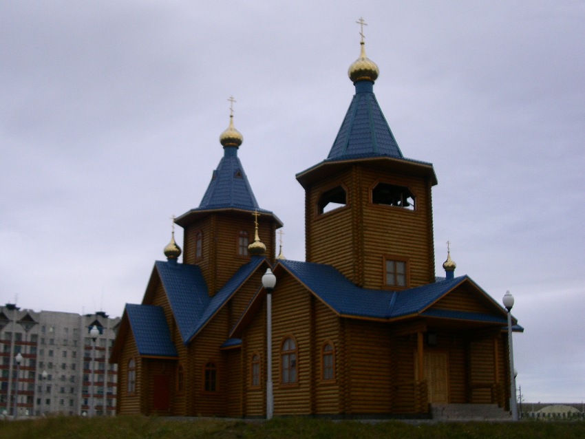 Воркута. Кафедральный собор Иверской иконы Божией Матери. фасады, вид с северо-запада