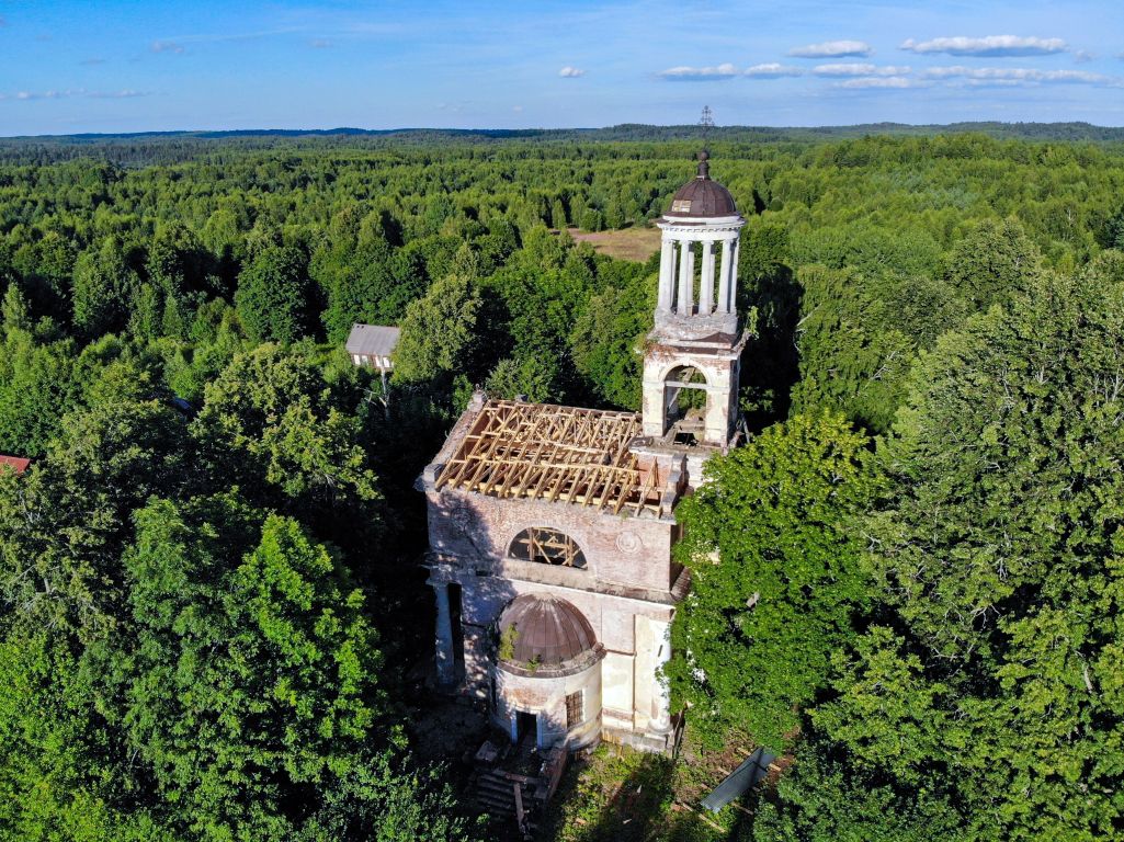 Церковь Владимирской иконы Божией Матери, Горницы (Кувшиновский район, Тверская область). фасады