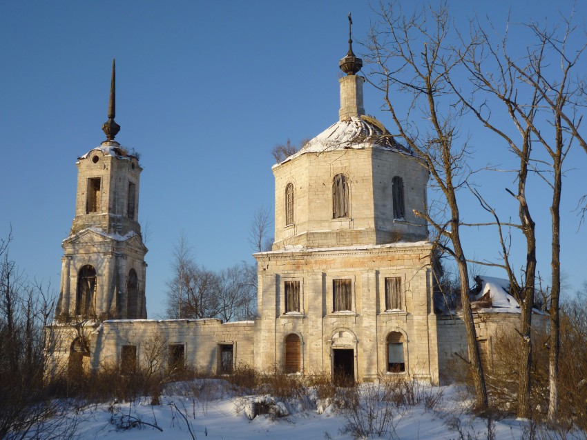 Церковь Иоанна Милостивого, Ивановское (Старицкий район, Тверская область). фасады, Вид с юга