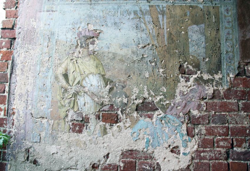 Церковь Троицы Живоначальной, Михальково (Фурмановский район, Ивановская область). интерьер и убранство, Роспись проема колокольни