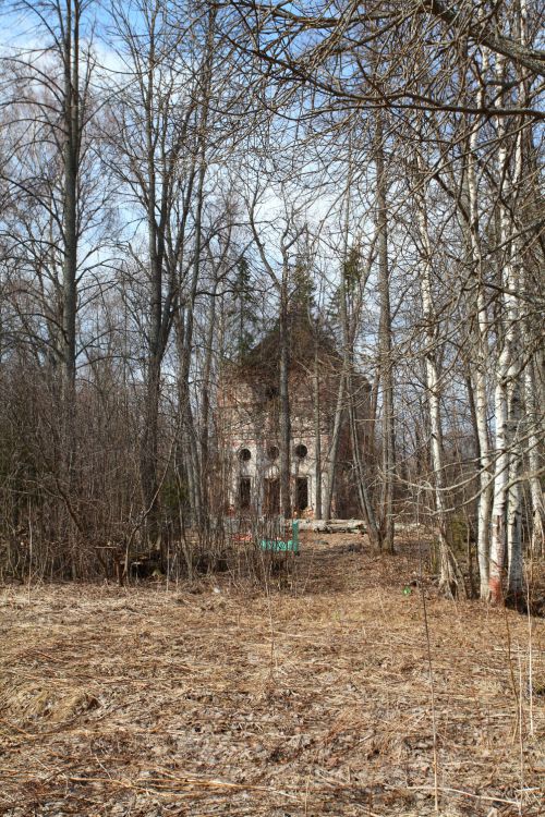 Поздеево, урочище. Церковь Всех Святых. общий вид в ландшафте