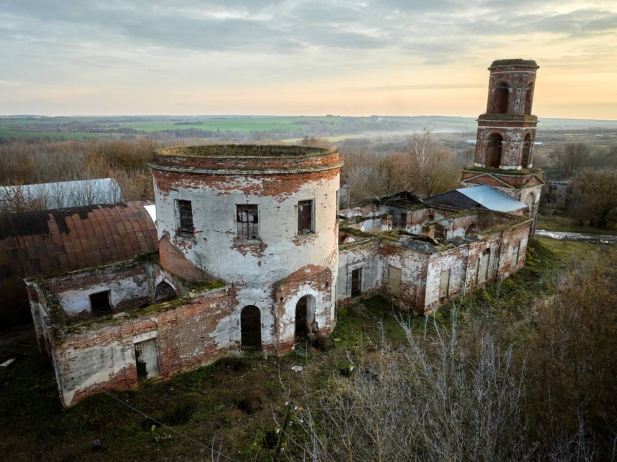 фасады. Церковь Спаса Нерукотворного Образа, Калиновка (Рыбновский район, Рязанская область)